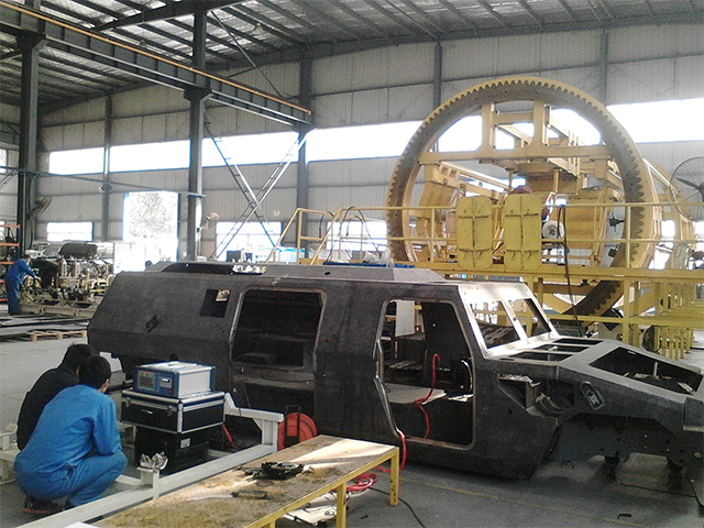 定量式振動(dòng)時(shí)效消除裝甲車(chē)焊接應(yīng)力