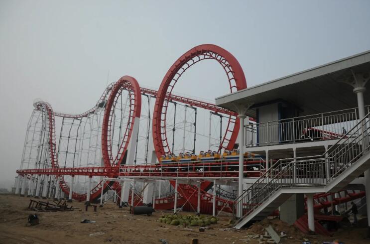 游樂園觀覽車桿件應力測試